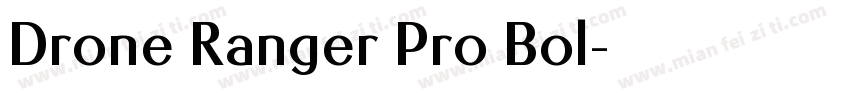 Drone Ranger Pro Bol字体转换